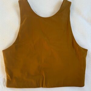 Girlfriend Collective Mustard Yellow Sleeveless Workout Top